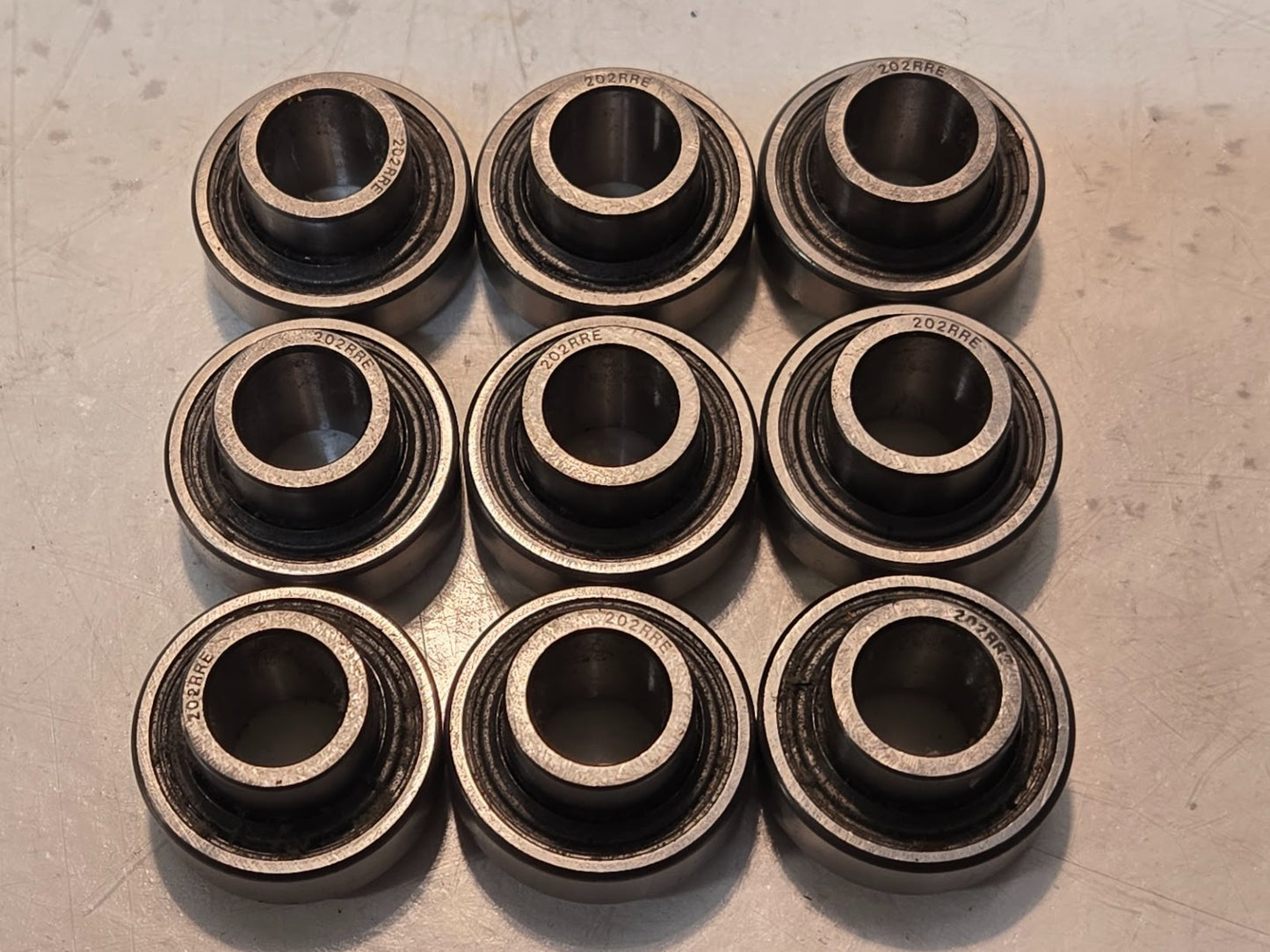 9 Quantity of Metal Shielded Ball Bearings 202RRE | 35 mm OD 15 mm Bore (9 Qty)
