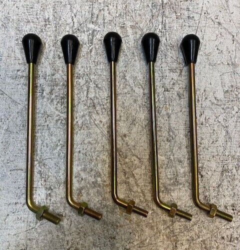 5 Quantity of Reverse Pull Shaft Handles 10" Long 9mm Thick 10mm Thread (5 Qty)