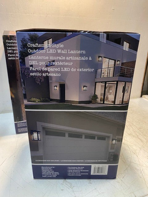 2 Quantity of Lutec Craftsman Style Outdoor LED Wall Lanterns 1806320 (2 Qty)