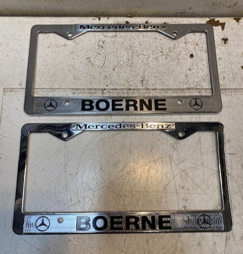 2 Quantity of Mercedes-Benz Boerne License Plate Frames (2 Quantity)