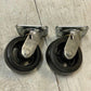 2 Qty of 5"x2" Swivel Casters Polyolefin 4-1/2"x4" Mount (2 Quantity)