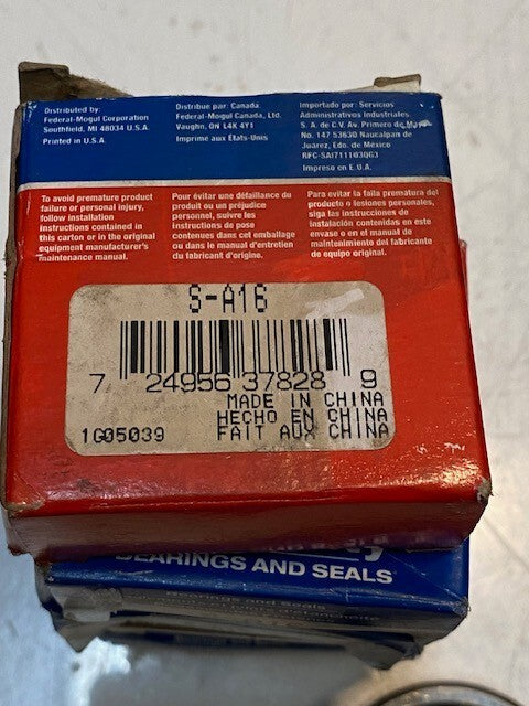 5 Quantity of Motor City Tapered Roller Bearings S-A16 (5 Quantity)
