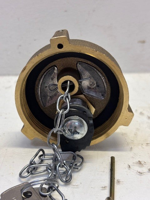 Heavy Duty Tethered Locking Fuel Tank Cap with Keys