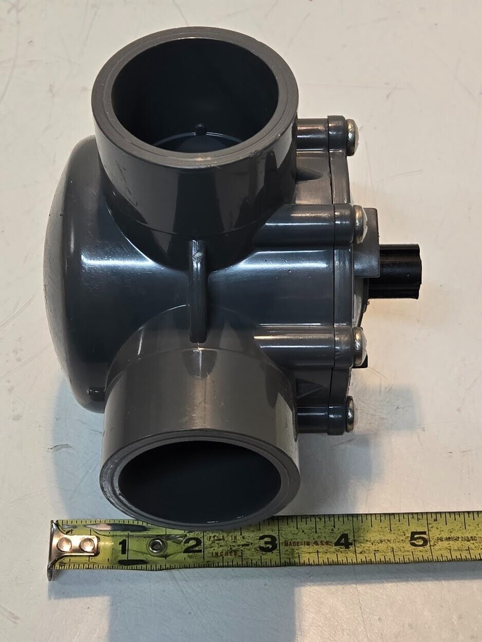 CPVC 3-Way Diverter Valve for 2" Pipe | Missing Handle See Pictures