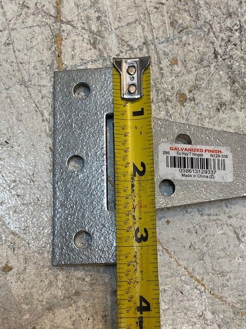 10 Qty of National Hardware N129-338 Galvanized Extra Heavy T-Hinges 4" (10 Qty)