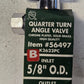 8 Quantity of Keeney K2622PC 1/4 Turn Angle Valve 5/8"x3/8" 56497 (8 Quantity)