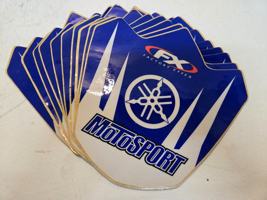 10 Quantity of Factory Effex Front Fender Graphics for Yamaha Motosport (10 Qty)