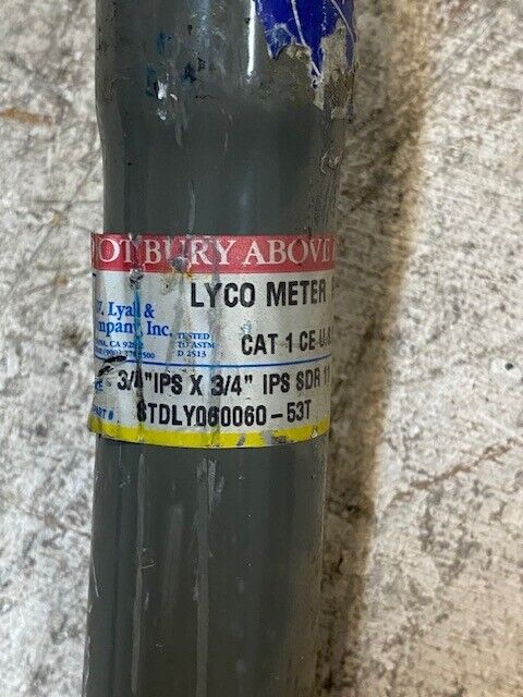 RW Lyall STDLY060060-53T Lyco Meter Riser 3/4" IPS x 3/4" IPS 46" x 24-1/2"