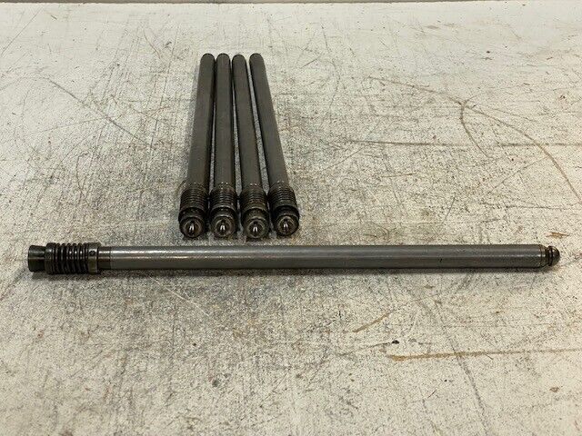 5 Qty of 14" Steel Valve Roller Push Rods 16mm OD 18mm Spiral End (5 Qty)