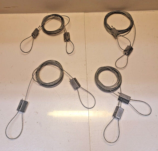 4 Qty. of Rize 100 Fasteners 10' Looped Cable Hanging 10' Long  (4 Qty)