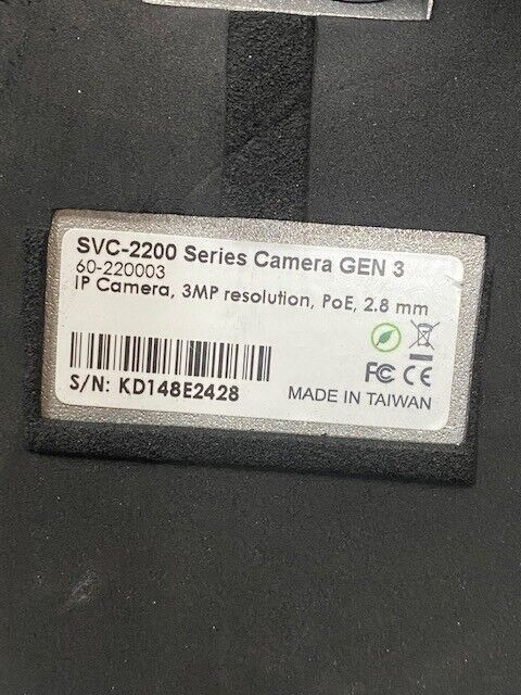 13 USED Safety Vision Cameras SVC-2200 Series GEN3 60-220003 KD148E2428 -13 Qty