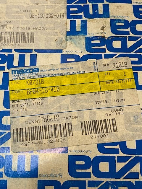 Mazda BP04-16-410 Clutch Pressure Plate Kit ZZL0-66-970, E563-23-328