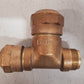 2 Qty. of Mueller Brass Service Tee 110 CTS Ends 3/4 x 3/4 x 1 | H-15381 (2 Qty)