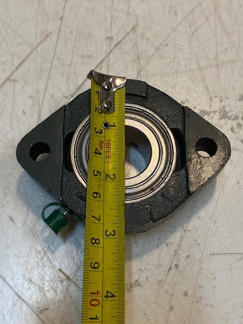 2 Qty of FK 2-Bolt Flanges FW205 w/ Insert Bearings SSB205 | 25mm Bore (2 Qty)
