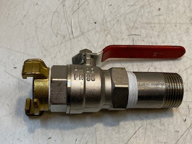 HS Univers DN25 PN30 Ball Valve w/ Brass Inlet/Outlet HS MS58