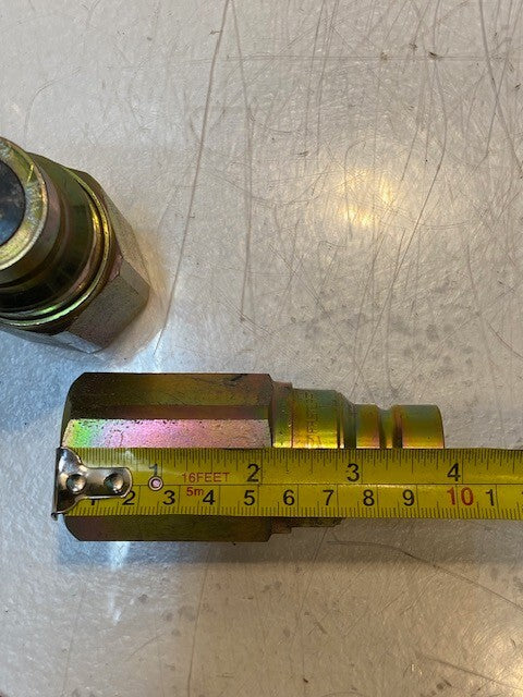 2 Quantity of Faster Hydraulic Flat Face Couplers FF134 | 34NPTM-99N (2 Qty)