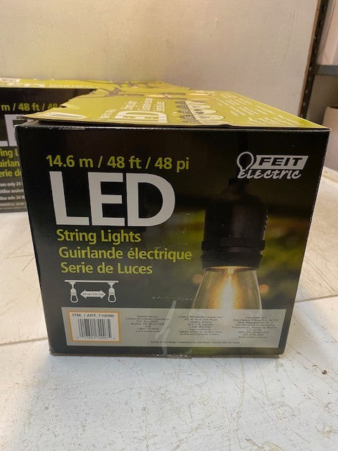 2 Qty of Feit Electric 48ft LED 24 Bulbs String Light Sets 710090 (2 Qty)