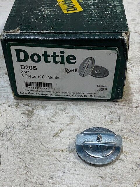 200 Pack of Dottie D20S 3/4" 3 Piece K.O. Seals (200 Quantity)