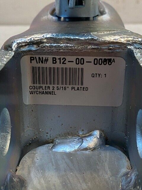 Demco EZ Latch Coupler 2-5/16" Plated w/ Channel B12-00-0068