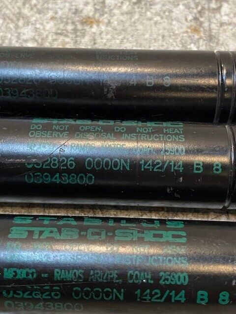 3 Quantity of Stabilus Stab-O-Shocs 032826 0000N 142/14 B8 03943800 (3 Qty)