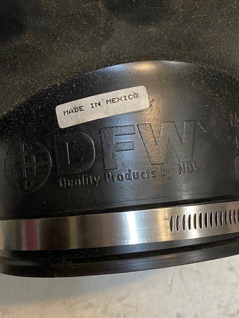 NDS DFW-4T/C 4" Flexible Saddle Tee w/ Clamps DFW-4T | PLT-360