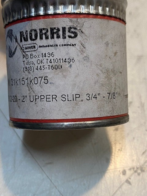 Norris 31K151K075 | BS12-20 - 2" Upper Slip 3/4" - 7/8" O'Bannon 12/11 LYH