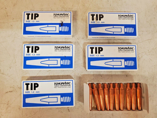 60 Quantity of TokinArc Contact Tips for MIG Welding 1.2 mm | 002003 (60 Qty)