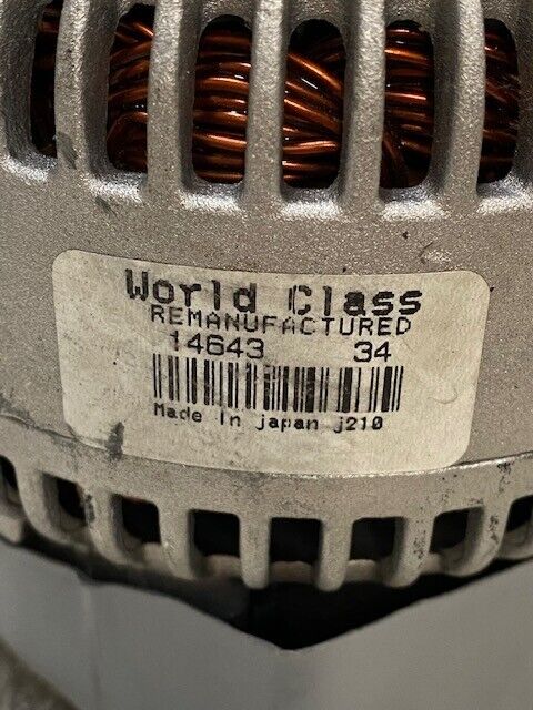 Remy World Class Remanufactured Alternator 14643, J210 - Slightly Damaged