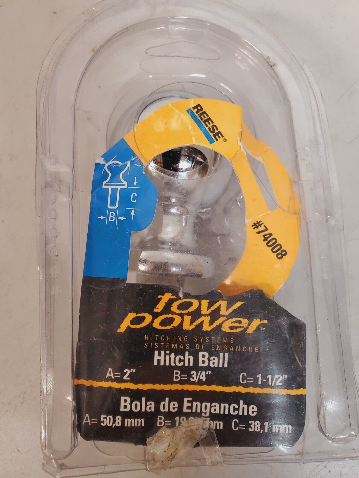 2 Quantity of Reese Hitch Balls 74008 | 3500 Lb (2 Qty)