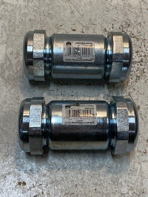 2 Quantity of B&K 1" Compression Couplings 160-005 (2 Quantity)