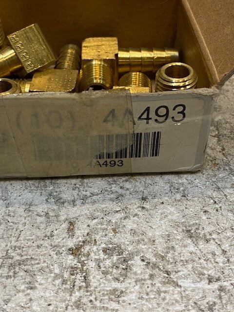 10 Quantity of Parker Barbed Elbow Hose Fittings 4A493 (10 Quantity)