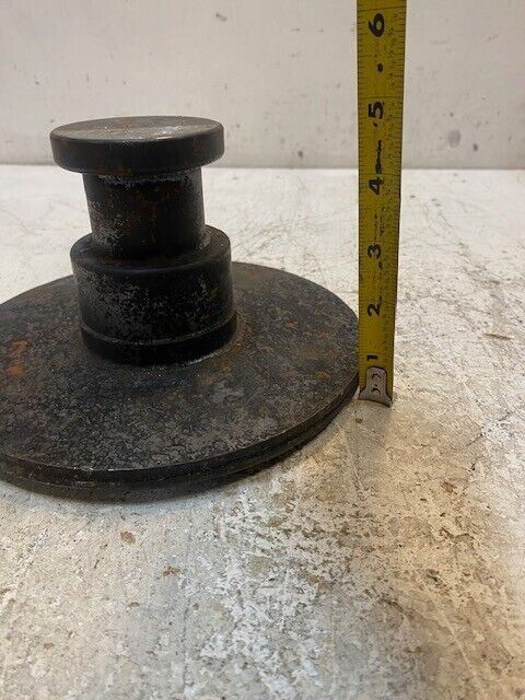 Forged Trailer King Pin Bolster Plate 8" OD 4-1/2" Tall