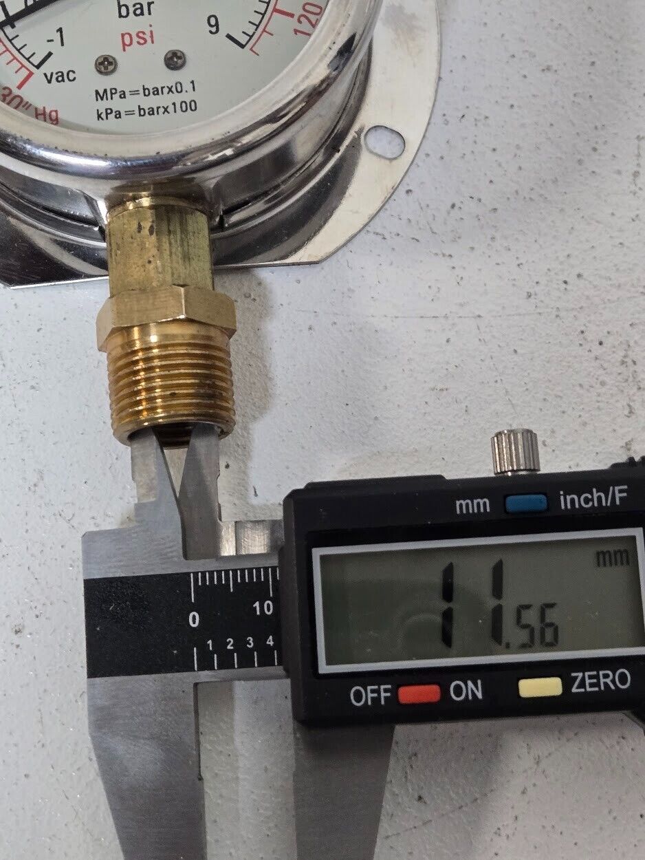 Tess Pressure Gauge -1-9bar Liquid Filled