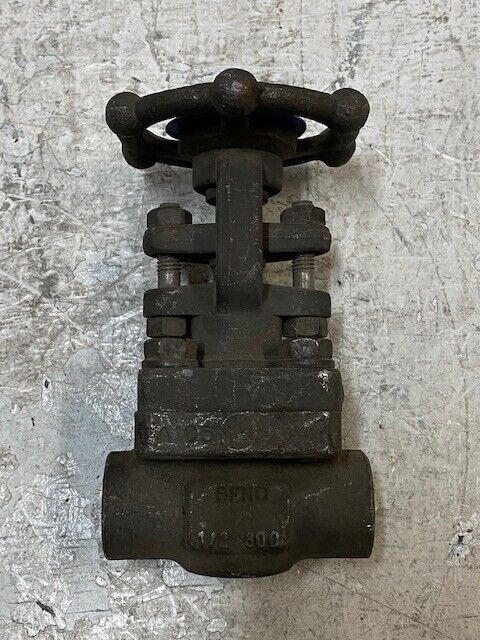 B-ELM | A105N | BFHD | 1/2 800 Forge Steel Rising Stem Gate Valve - USED