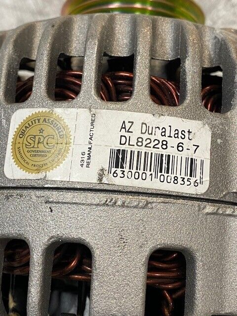 AZ Duralast DL8228-6-7 Alternator Remanufactured