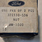 20 Quantity of Ford 372130-S36 Hex Nut 12.5mm Thread 6.4mm Bore (20 Qty)