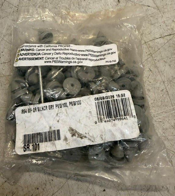 100-Pack Bag Of Ives Commercial SR64 Gray Door Silencers For Metal Door Frames