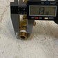 AB Ground Plug Valve 2-Way Brass Lever External Drain - MEASUREMENTS PICTURED