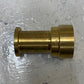 Brass Fire Hose Rack Nozzle No Thread Connection 55mm Top OD 10mm ID 49mm Bottom