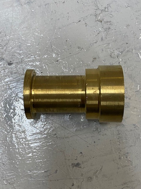 Brass Fire Hose Rack Nozzle No Thread Connection 55mm Top OD 10mm ID 49mm Bottom