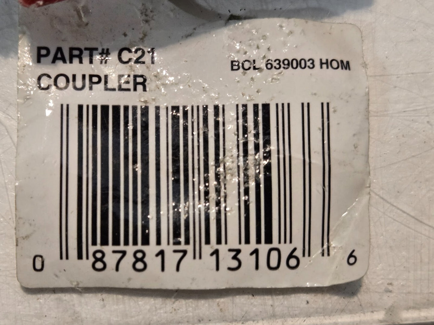 49 Quantity of C21 1/4" Couplers | BCL 639003 HOM | 087817131066 (49 Quantity)