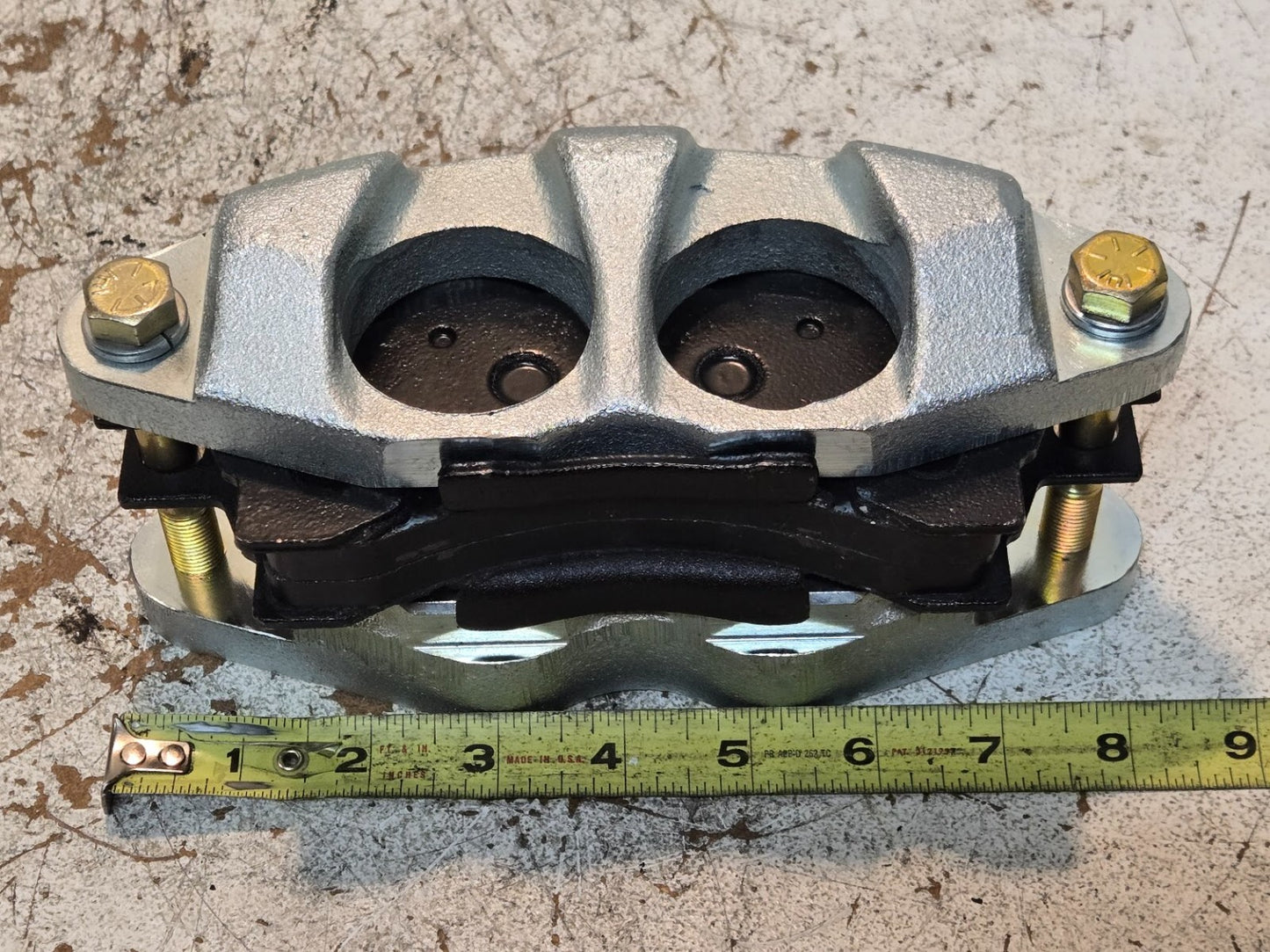 Brake Caliper and Pads 100449 | 8 1/4" Long 4" Wide 3 1/2" Tall