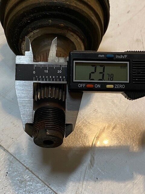Honda RMD Driveshaft 06444-SM1-506RM | 38" Long 24mm Thread End 27mm Shaft OD