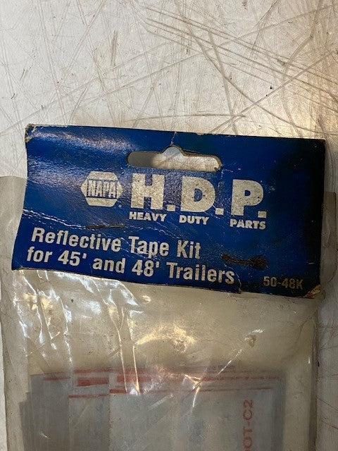 HDP Reflective Tape 50-48K 44-18"x2" Red/Silver Strips 4-12"x2" Silver Strips