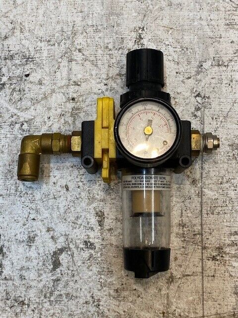 Master Pneumatic Detroit Regulator CFR10 ADJ Range 000-100 PSI 125F Max Temp