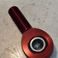 6 Quantity of Red Anodized Aluminum Rod Ends 1/2" Bore 5/8" Thread (6 Qty)