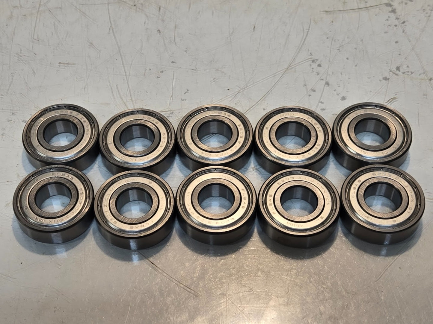 10 Quantity of FLBA6 Metal Shielded Bearings 6203 Z C3 PRX | 40 mm OD (10 Qty)