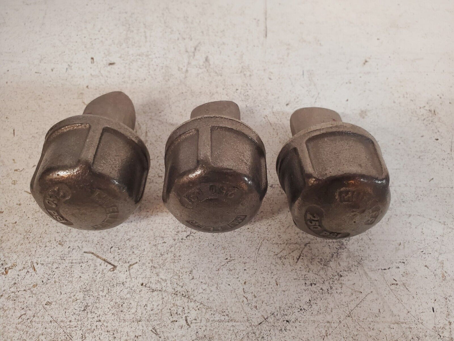 3 Qty Mueller Low Pressure Line Stopper Fittings A-105K 250 PSI 3/4" (3 Qty)