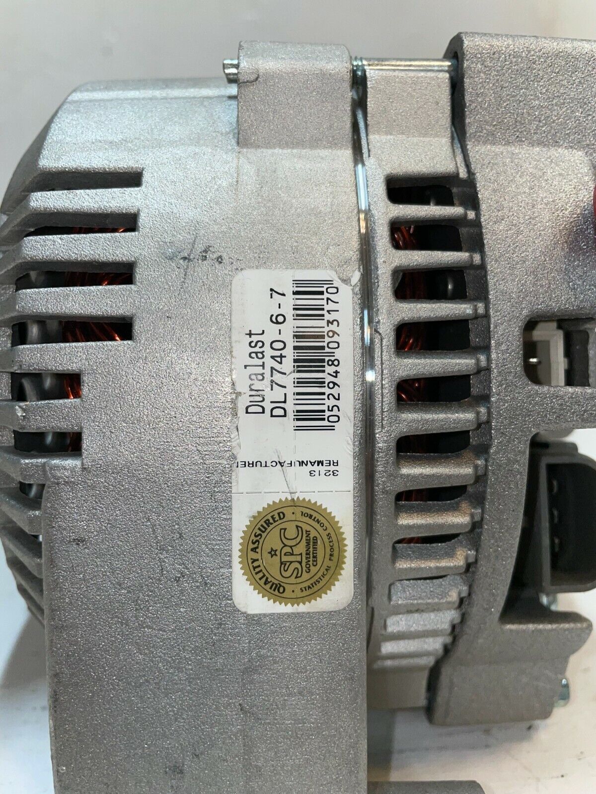 Remanufactured Duralast Alternator DL7740-6-7 SLIGHT DAMAGE