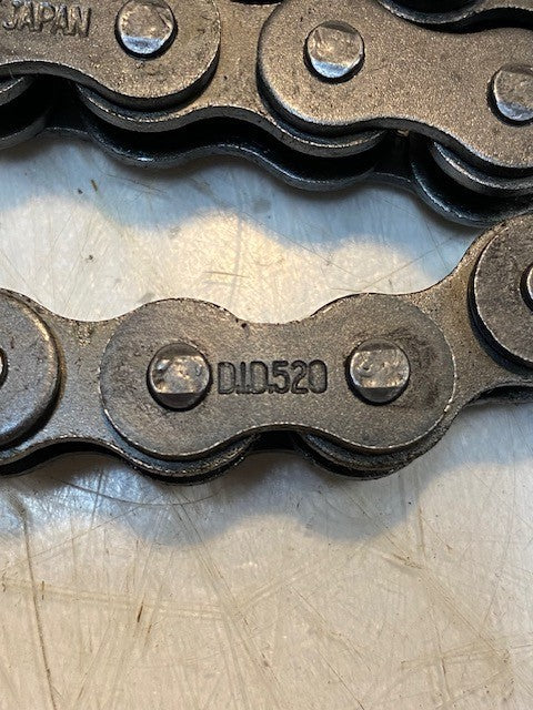 DID520 Standard Motorcycle Roller Drive Chain 53" Long
